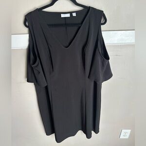 New York & Company Black 8 Pieces Cut Out Sleeves Size XL